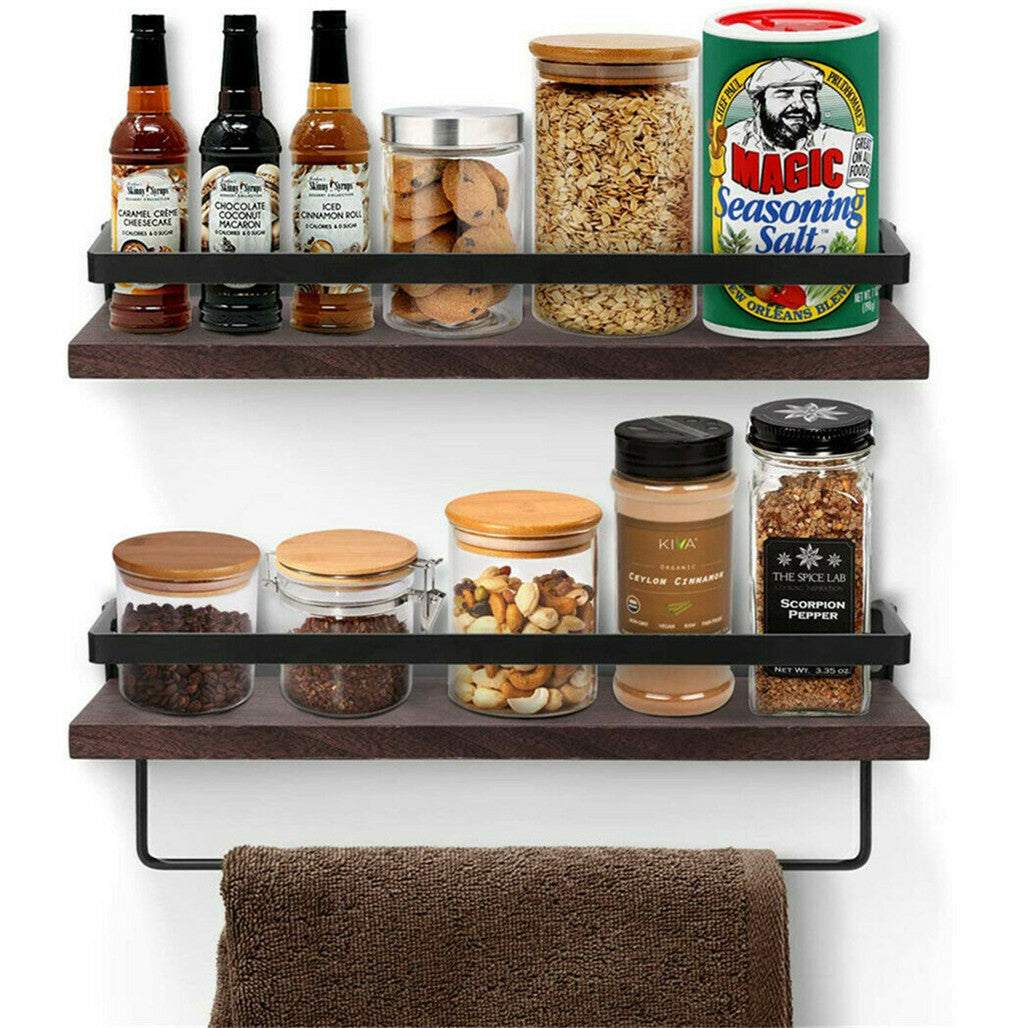 2-Tier Kitchen Spice Rack Storage Organizer Seasoning Bottle Stand Shelf Holder