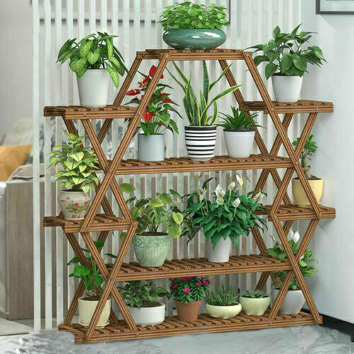Multilayer Corner Garden Plant Stand Elegant and Practical Display Solution