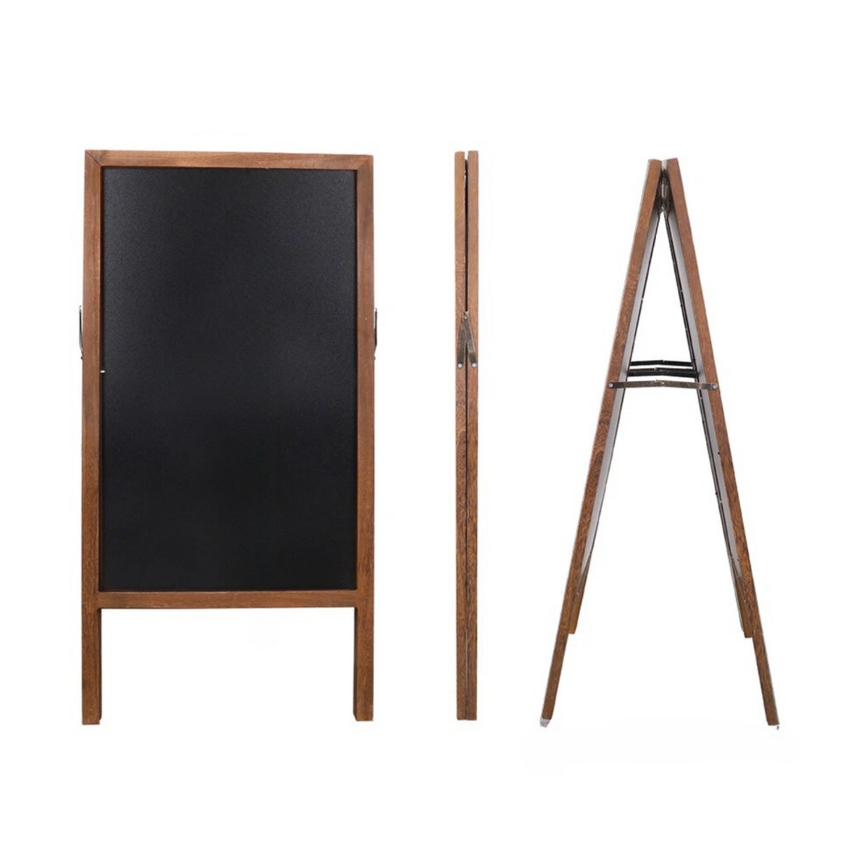 P&amp;P Rustic Wooden Double-Sided Chalkboard Sign for Indoor &amp; Outdoor Use