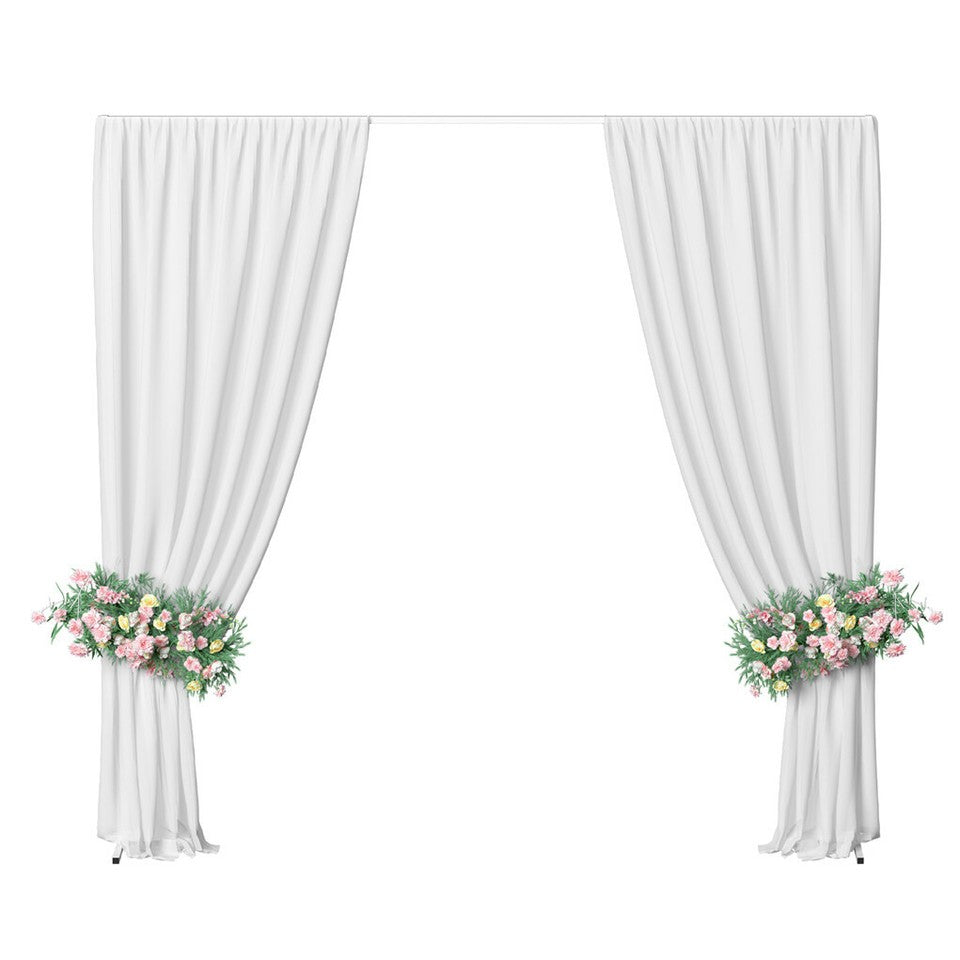 3x3M Square Wedding Arch Stand Metal Wedding Backdrop Decor White Flower Stand