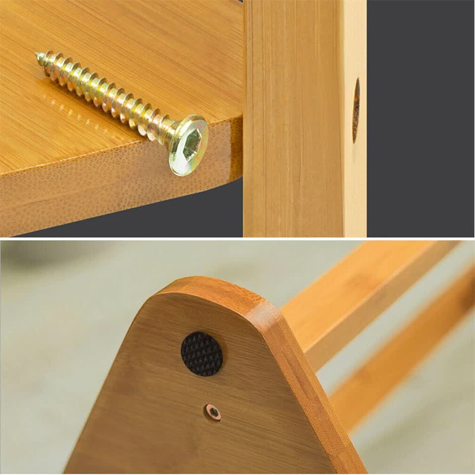 Wooden Coat and Hat Stand with 10 Hooks – Floor Standing Clothes and Umbrella Rack