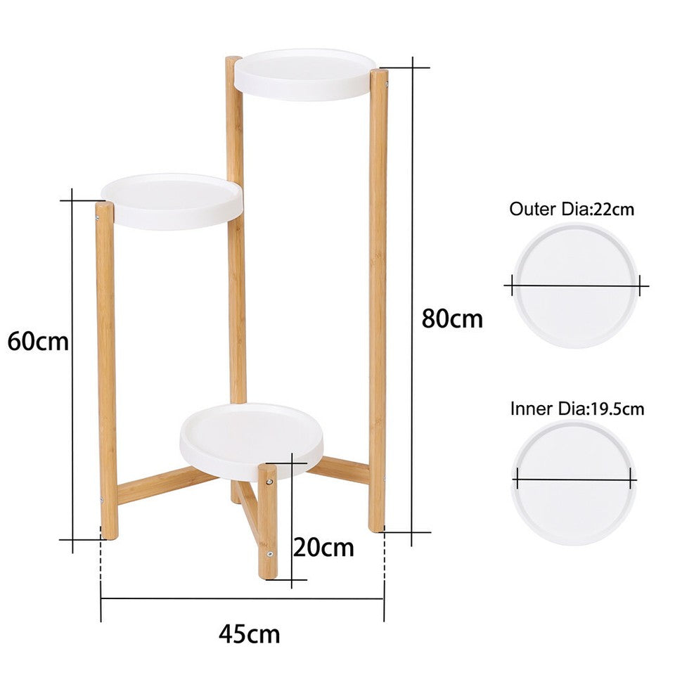 3 Tier Bamboo Plant Stand