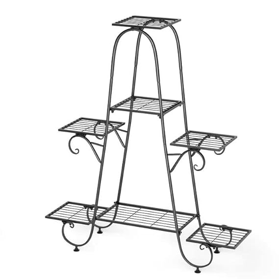 Stable 7 Tier Metal Plant Stand Flower Pot Rack Display Holder Shelf Home Garden