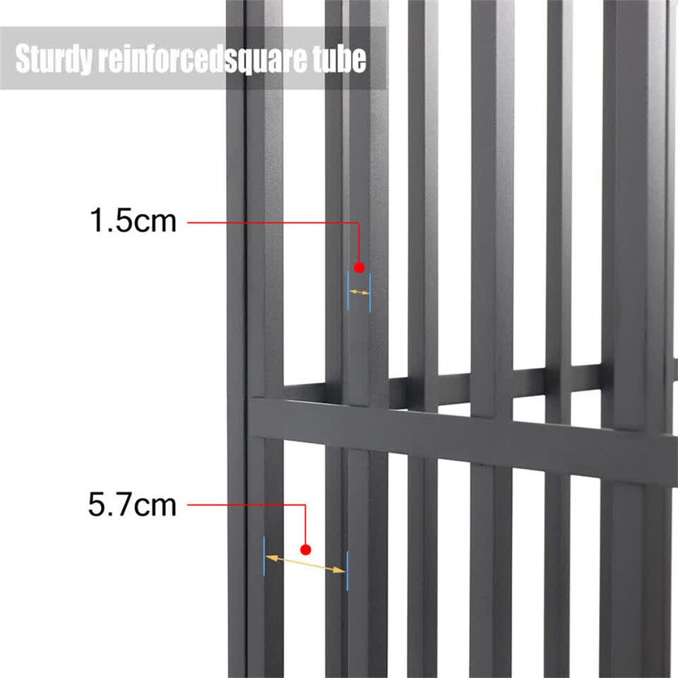 Heavy Duty Dog Cage with Lock & Bottom Tray