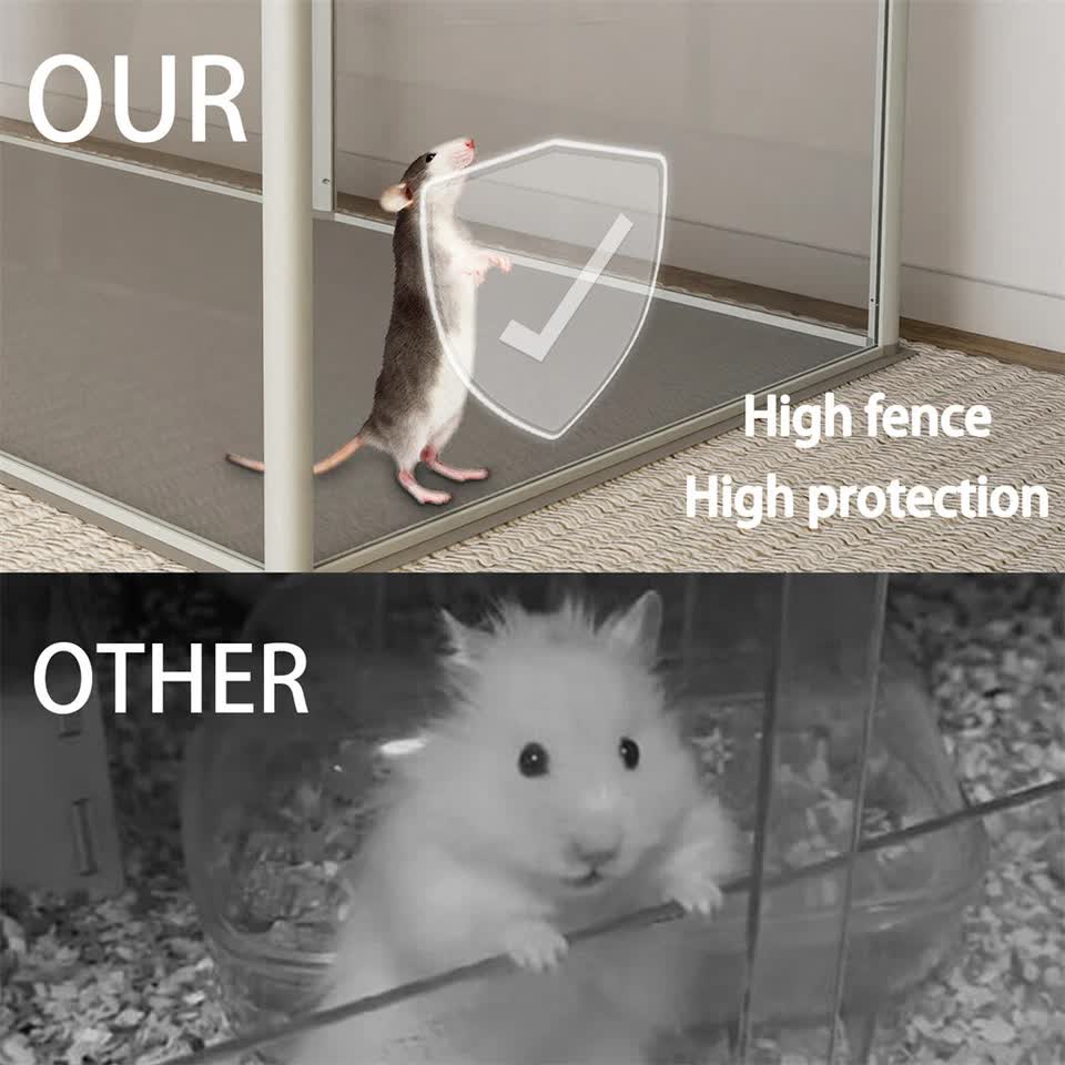 Large Acrylic Dog Playpen Fence Clear Pet Fertility Cage Fence Enclosure Playgroup