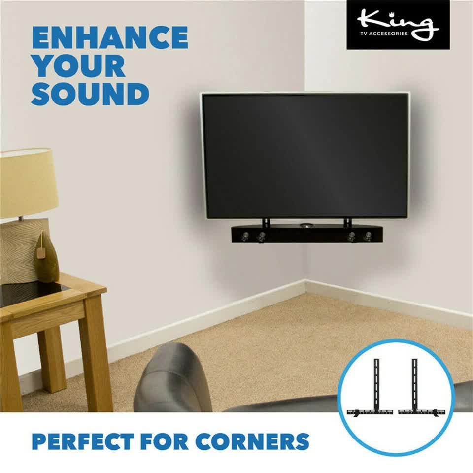 Universal Tv Vesa Soundbar Speaker Bracket Holder Mount For Samsung Sony Lg Bush