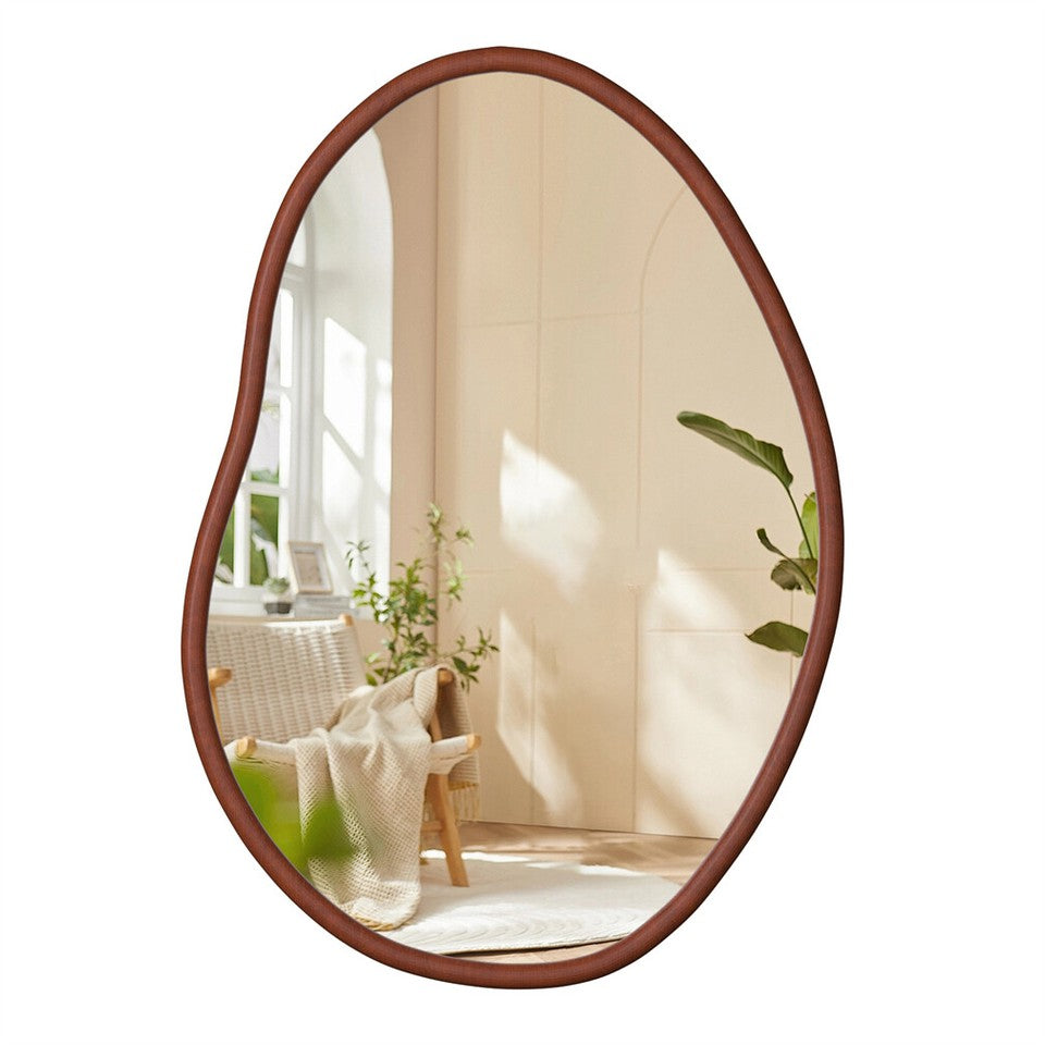 Wooden Frame Wall Mirror - Entryway &amp; Hall Decor
