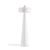 Tristan Sculptured White Floor Lamp