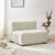 Travis White Boucle Fabric Armchair