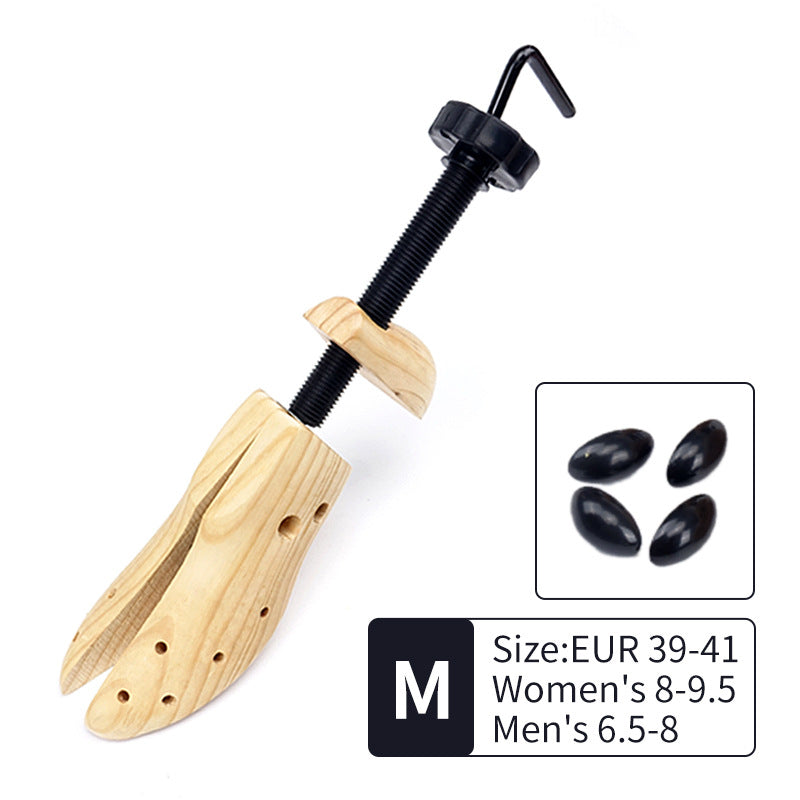 Adjustable Wooden Shoe Stretcher for Men & Women, Size Medium (EUR 39-41)