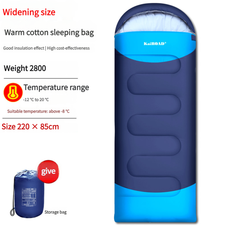 KAIROAD Mummy Sleeping Bag - 3 Season Warm &amp; Cold Weather, Waterproof, Lightweight for Adults, Camping, Hiking, Backpacking (with Compression Sack)