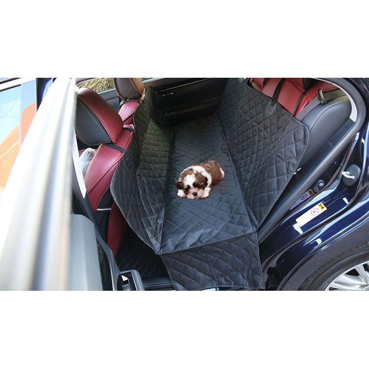 Heavy Duty Dog Car Seat Cover with Side Flaps, Waterproof Pet Back Seat Cover,  Non-Slip  Scratchproof Dog Hammock for Cars, Trucks and SUVs