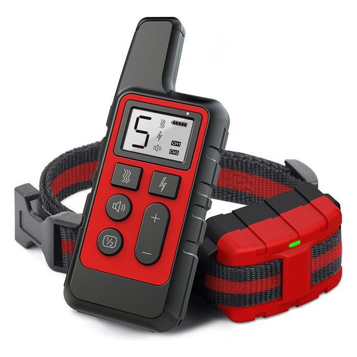 Wireless Dog Training Collar with Remote - 500-Yard Range, Waterproof, Rechargeable, Adjustable for Small and Large Dogs