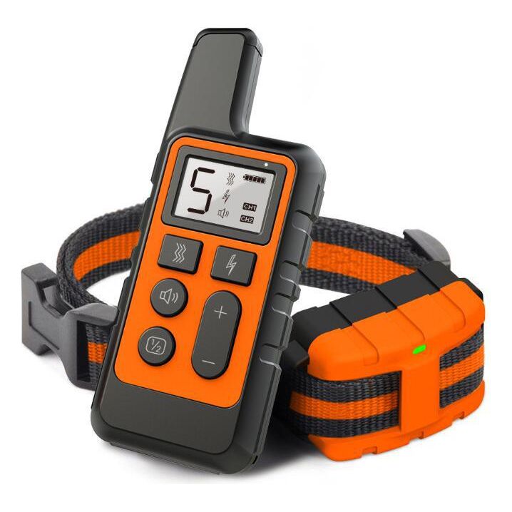 Wireless Dog Training Collar with Remote - 500-Yard Range, Waterproof, Rechargeable, Adjustable for Small and Large Dogs