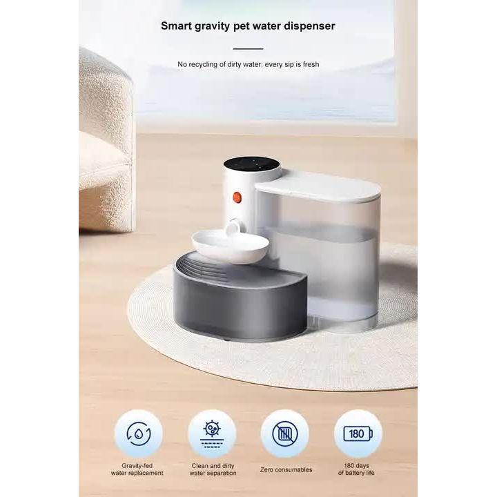 Smart Pet Water Dispenser - Tilted Design, Fresh Water Supply, Automatic Water Bowl for Cats and Dogs