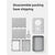 Top-Entry Cat Litter Box with Drawer - Enclosed Design, Easy Clean, Odor Control, Anti-Tracking Lid Grey