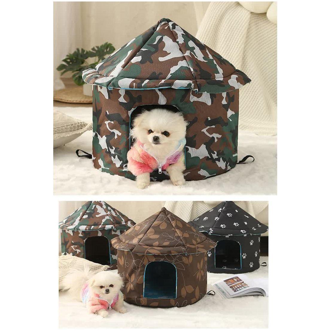 Outdoor Waterproof Cat House - Insulated, Weatherproof, Warm Shelter for Cats, Ideal for Winter Protection,Size: M 40*41cm