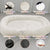Fluffy Donut-Shaped Pet Bed- Soft, Cozy, and Anti-Anxiety for Dogs and Cats, Machine Washable  Gradient Coffee  Size:S 60*15*18cm