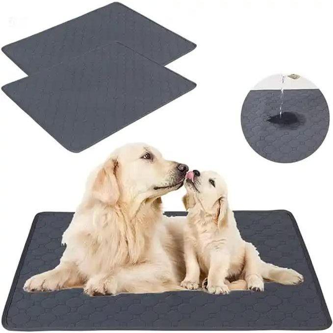 2 PCS Washable Waterproof Pet Pad-Non-Slip, Absorbent, Reusable Mat for Dogs and Cats  M(70*50cm)