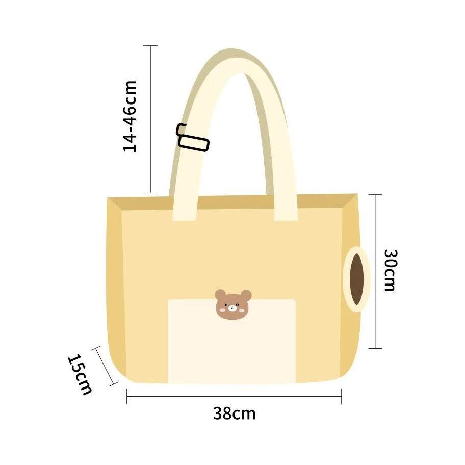 Breathable Pet Carrier Bag for Outdoor Use - Lightweight and Comfortable for Small Pets 38*15*30cm