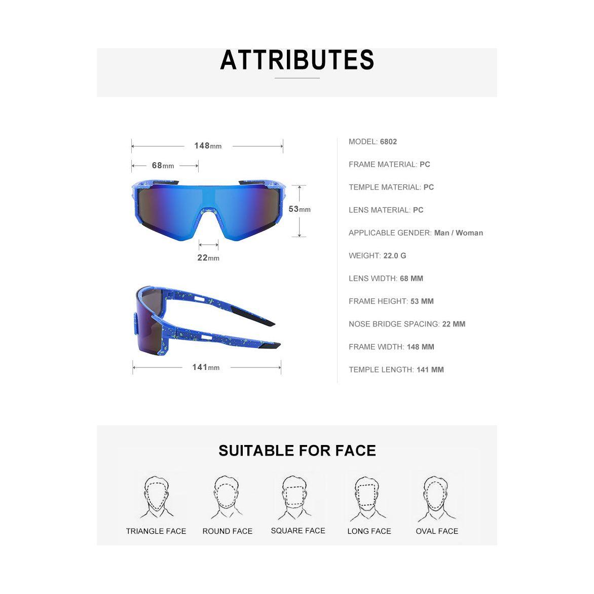 White Frame Sports Sunglasses with Rainbow Mirrored Lens | UV400 Multi-Sport Eyewear
