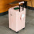 Smart Hard-Shell Luggage with USB Charging Port & Cup Holder - 20"Spinner Suitcase in Pink