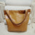 Vintage Genuine Leather Tote Bag - Stylish and Spacious Everyday Shoulder Bag  (Yellow)