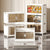 Stackable Storage Boxes with Transparent Doors - Modular Organizer for Home & Pantry 55*32*65cm (2 layer )