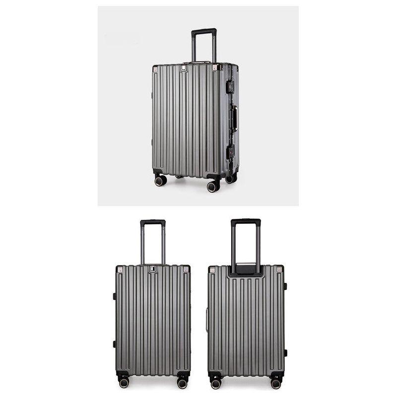 Aluminum Alloy Hard-Shell Suitcase with TSA Lock -20" Spinner Luggage in Grey