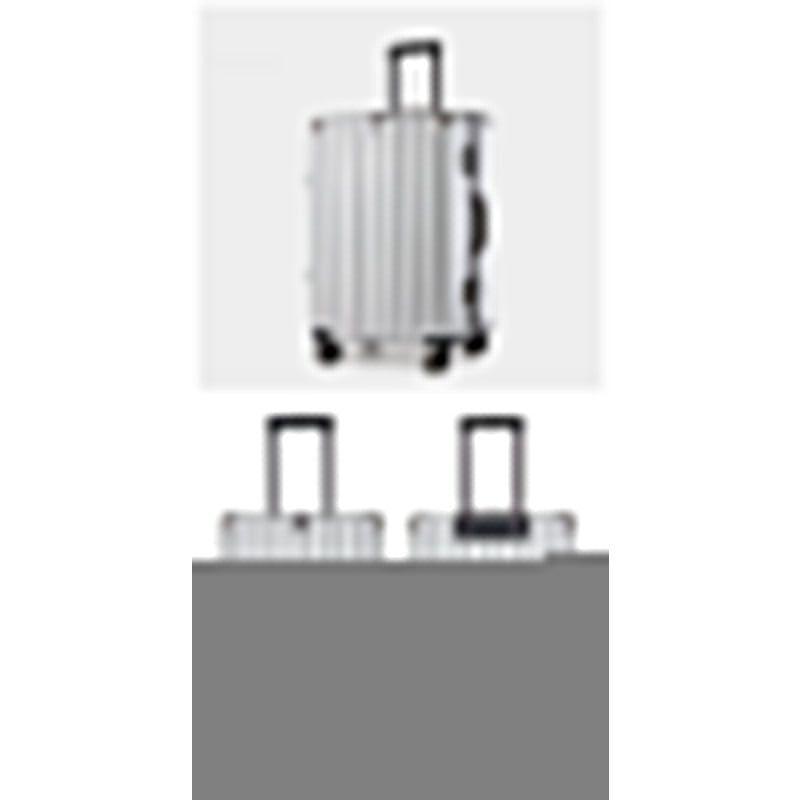 Aluminum Alloy Hard-Shell Suitcase with TSA Lock -20" Spinner Luggage in Silver