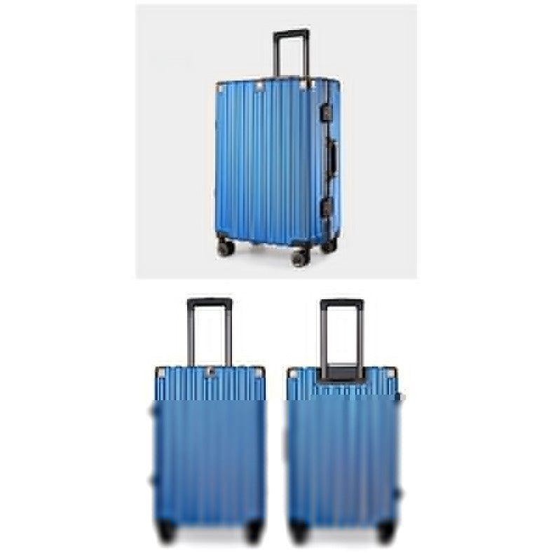 Aluminum Alloy Hard-Shell Suitcase with TSA Lock -20" Spinner Luggage in Blue