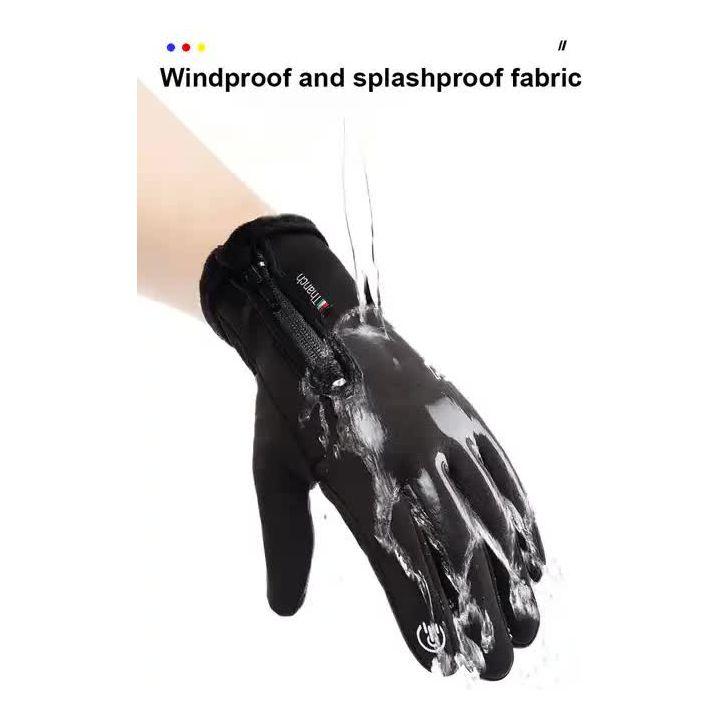 Touchscreen Winter Gloves|Waterproof, Windproof Thermal Gloves for Men Q9063  XXL size Black