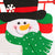 Snowman Advent Calendar - Felt Christmas Countdown with 24 Pockets for Kids, Wall Hanging Decor