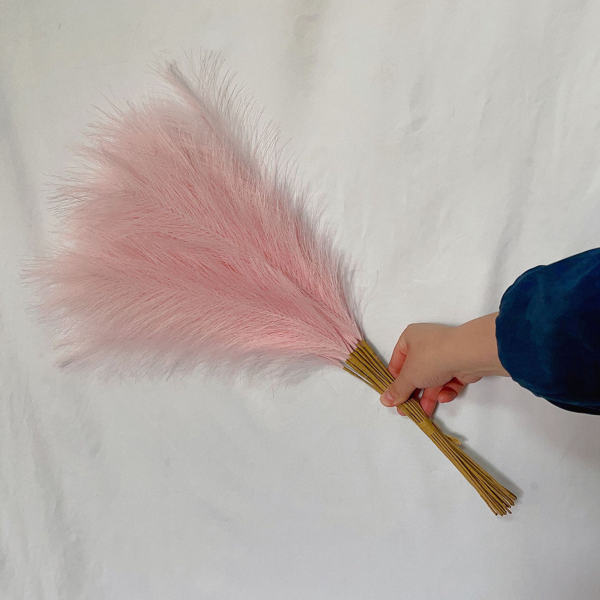 20 sticks Natural Pink Pampas Grass Bouquet-21.65&quot; Fluffy Dried Pampas for Home Decor and Events