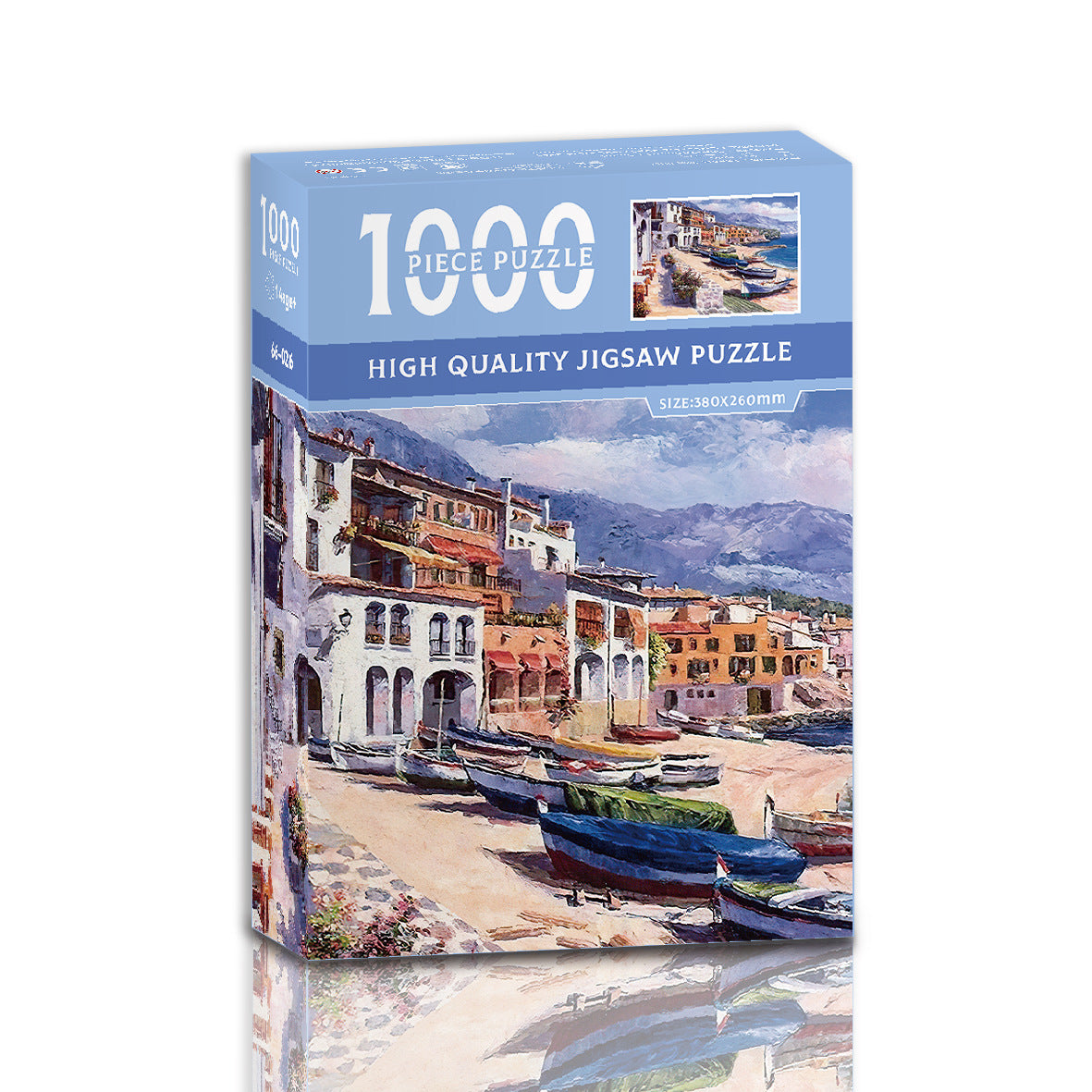 1000-Piece High-Quality Jigsaw Puzzle - Coastal Village Scene