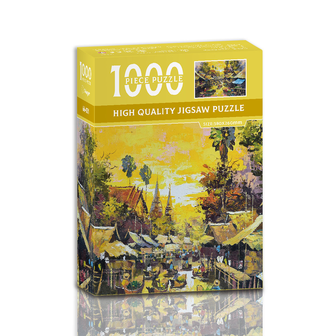 1000-Piece High-Quality Jigsaw Puzzle - Spruce forest river