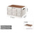 Collapsible White Outdoor Storage Box | Large Capacity, Foldable to 6cm, Durable Design