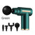 Compact Green Massage Gun - Deep Tissue Muscle Massager with 4 Interchangeable Heads