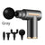 Compact Gray Massage Gun - Deep Tissue Muscle Massager with 4 Interchangeable Heads