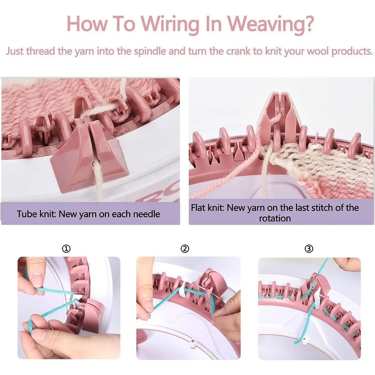 Sentro Knitting Machine - DIY Loom for Hats, Scarves, and More | 40 Needle Knitter for Kids & Adults