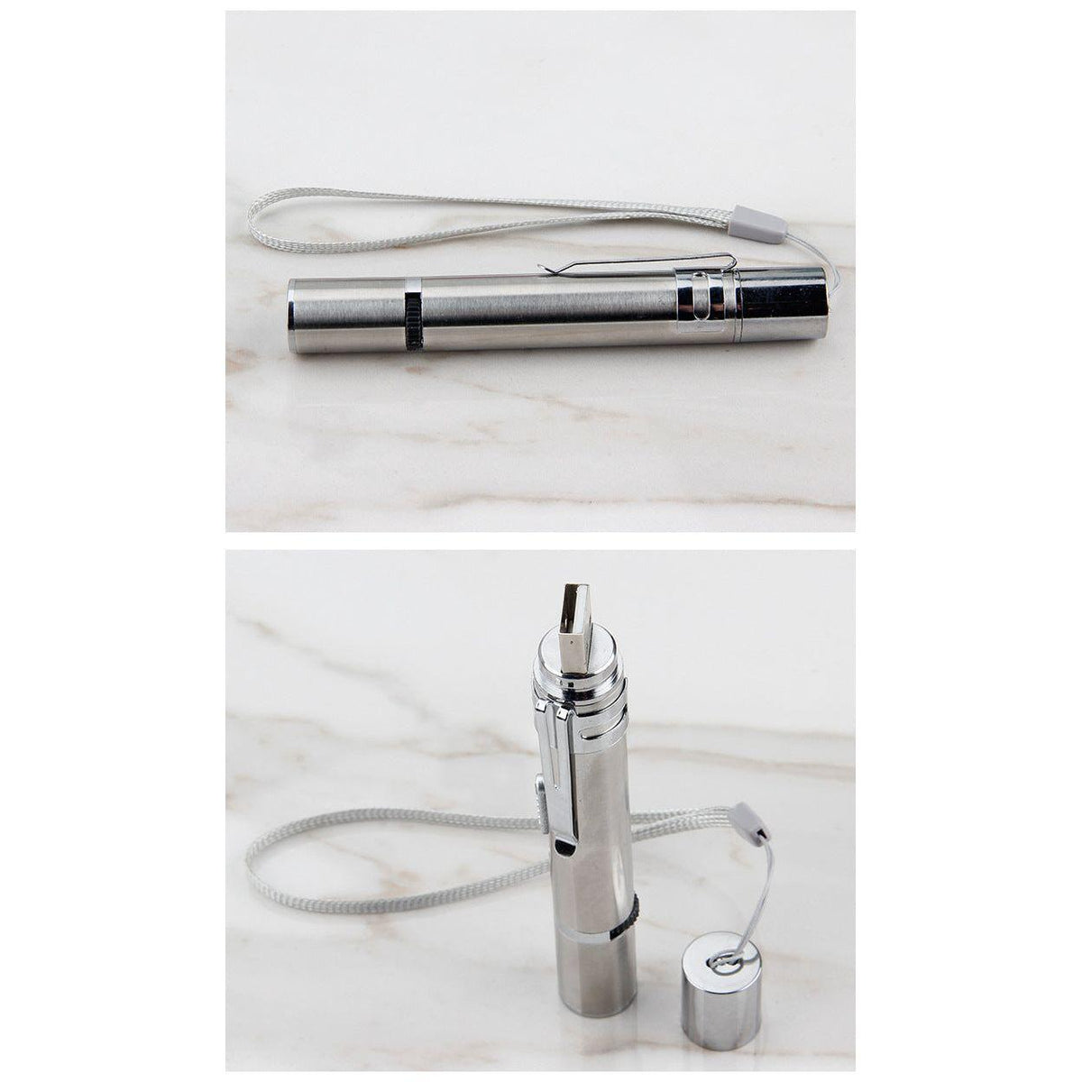 2PCS USB Rechargeable Multifunctional Laser Pointer for Cats - Interactive Toy with Star and Butterfly Patterns