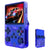 Blue Retro Portable Gaming Console with 128GB, 1 Memory Card - 3D Games, HD Display, and Dual Joysticks