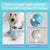 2PCS Pink Rechargeable Automatic Jumping Pet Toy Ball - Interactive Smart Play Ball for Dogs & Cats