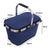 Red Portable Picnic Basket - Foldable Insulated Outdoor Shopping Basket, Meal Delivery & Takeout Carrier