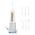 White Portable Rechargeable Water Flosser - Handheld Oral Irrigator for Teeth & Gums