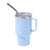 3oz Sky Blue Sublimation Mini Car Cup – Stainless Steel Straw Beer Cup, Portable Insulated Whiskey Shot Glass, Perfect for On-the-Go Drinking