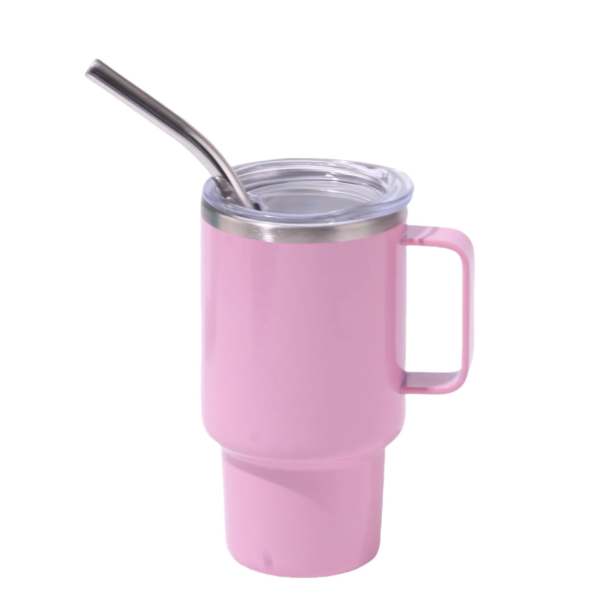 3oz Pink Sublimation Mini Car Cup - Stainless Steel Straw Beer Cup, Portable Insulated Whiskey Shot Glass, Perfect for On-the-Go Drinking