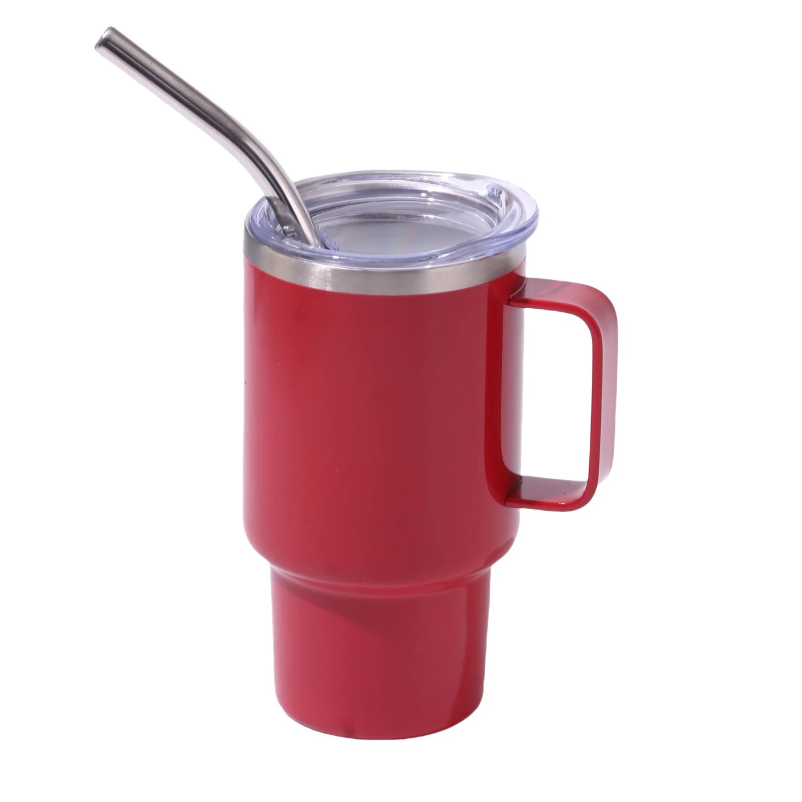 3oz Red Sublimation Mini Car Cup - Stainless Steel Straw Beer Cup, Portable Insulated Whiskey Shot Glass, Perfect for On-the-Go Drinking