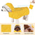 S Yellow Reflective Adjustable Pet Raincoat with Hood - Waterproof Dog Jacket, Adjustable Dog Poncho for Outdoor Protection