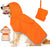 XS Orange Reflective Adjustable Pet Raincoat with Hood - Waterproof Dog Jacket, Adjustable Dog Poncho for Outdoor Protection